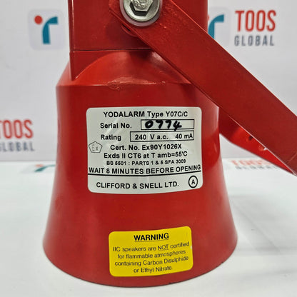RS 627-611 Yodalarm Siren Y07c/c Clifford & Snell Ltd New
