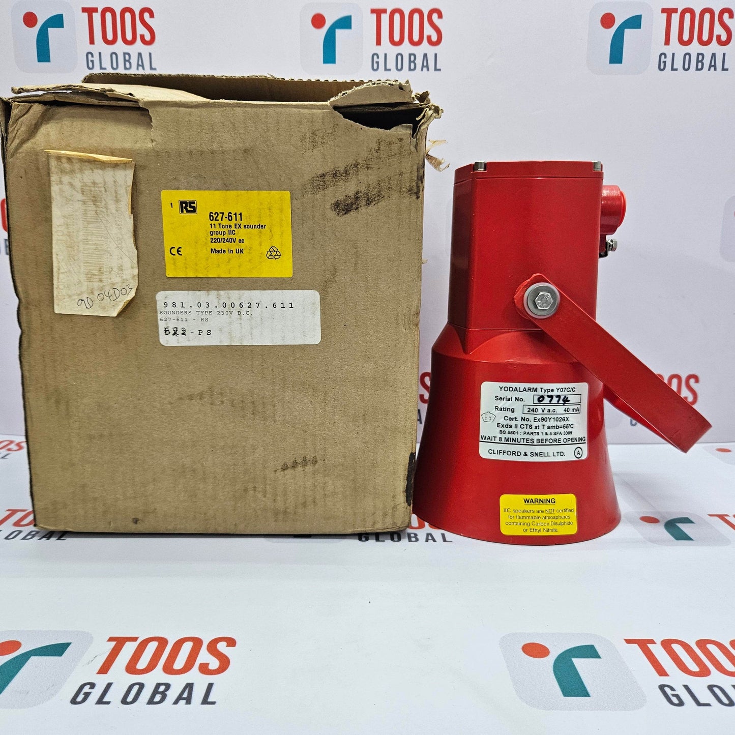 RS 627-611 Yodalarm Siren Y07c/c Clifford & Snell Ltd New