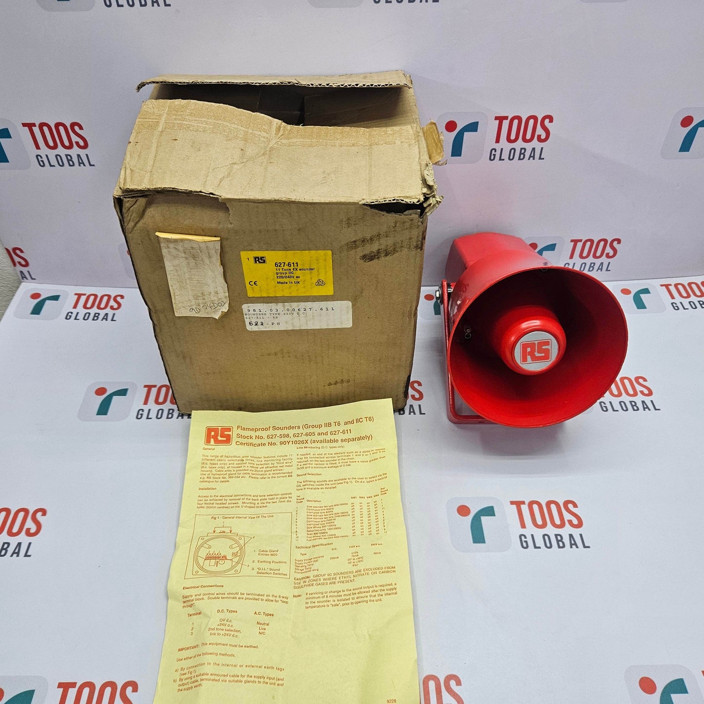 RS 627-611 Yodalarm Siren Y07c/c Clifford & Snell Ltd New
