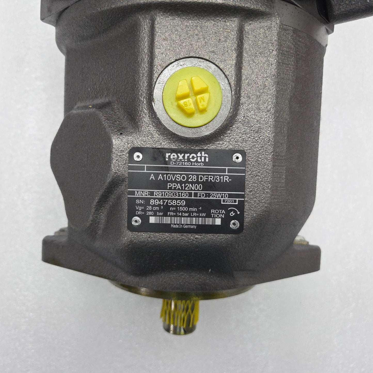 Rexroth A A10VSO 28 DFR/31R-PPA12N00 Hydraulic Piston Pump R910903160