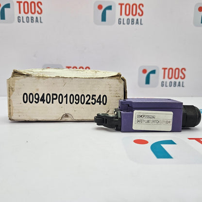 Safety limit switch with TOOS Global branding on a white background