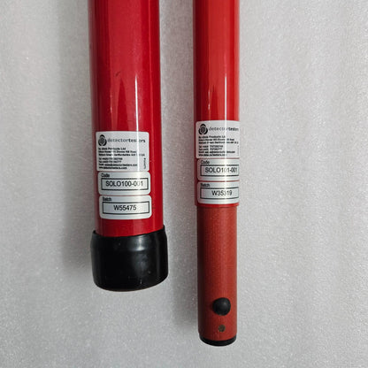 SOLO NO CLIMB 100-001 TELESCOPIC ACESS POLE 4 SECTION & SOLO 101-001 SET NEW with labels on a gray background