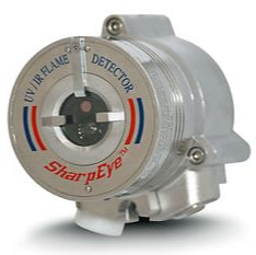 SPECTREX 40/40 LB-112SF UV IR flame detector with 'Sharp Eye' branding on a white background