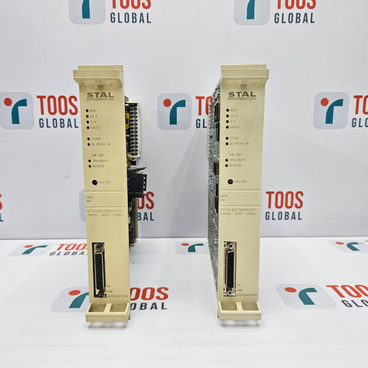 Two electronic modules with 'STAL' branding on a white background with 'TOOS GLOBAL' logos.