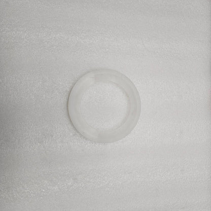 Clear plastic dome on a textured gray background