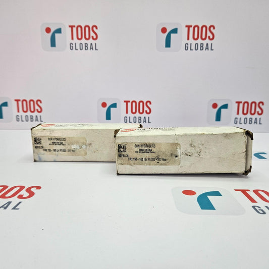 Two boxes with visible wear on a white background featuring 'TOOS GLOBAL' branding.