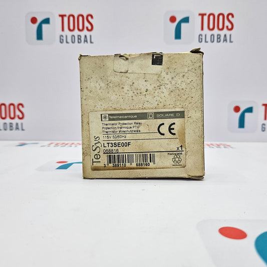 Cardboard box with technical labels on a white background featuring 'TOOS GLOBAL' branding.