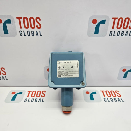 UNITED ELECTRIC H100-192 95317 DIFFERENTIAL PRESSURE SWITCH on a white background featuring 'TOOS GLOBAL' logos.