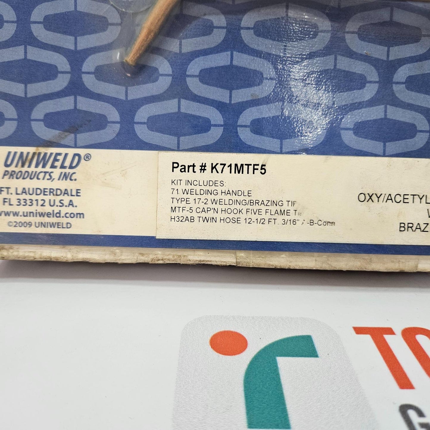 UNIWELD K71MTF5 CAP N HOOK BRAZING OUTFIT