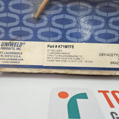 UNIWELD K71MTF5 CAP N HOOK BRAZING OUTFIT