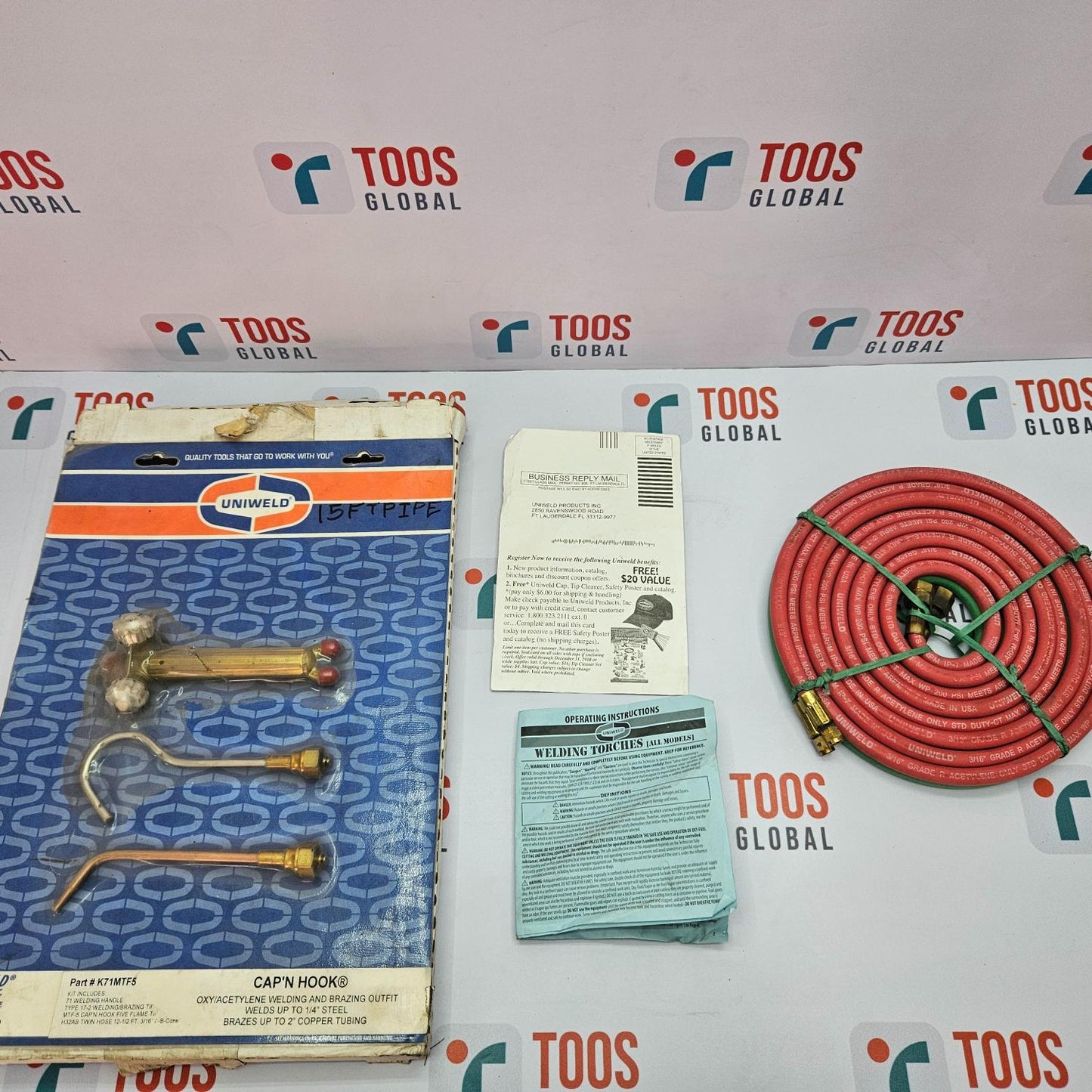UNIWELD K71MTF5 CAP N HOOK BRAZING OUTFIT