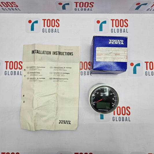 VOLVO PENTA VP3 843 244 TACHOMETER 6000 RPM VP3843244