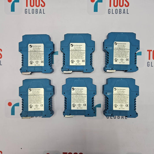 Six blue electronic devices with labels on a gray background featuring 'Toos Global' logos.
