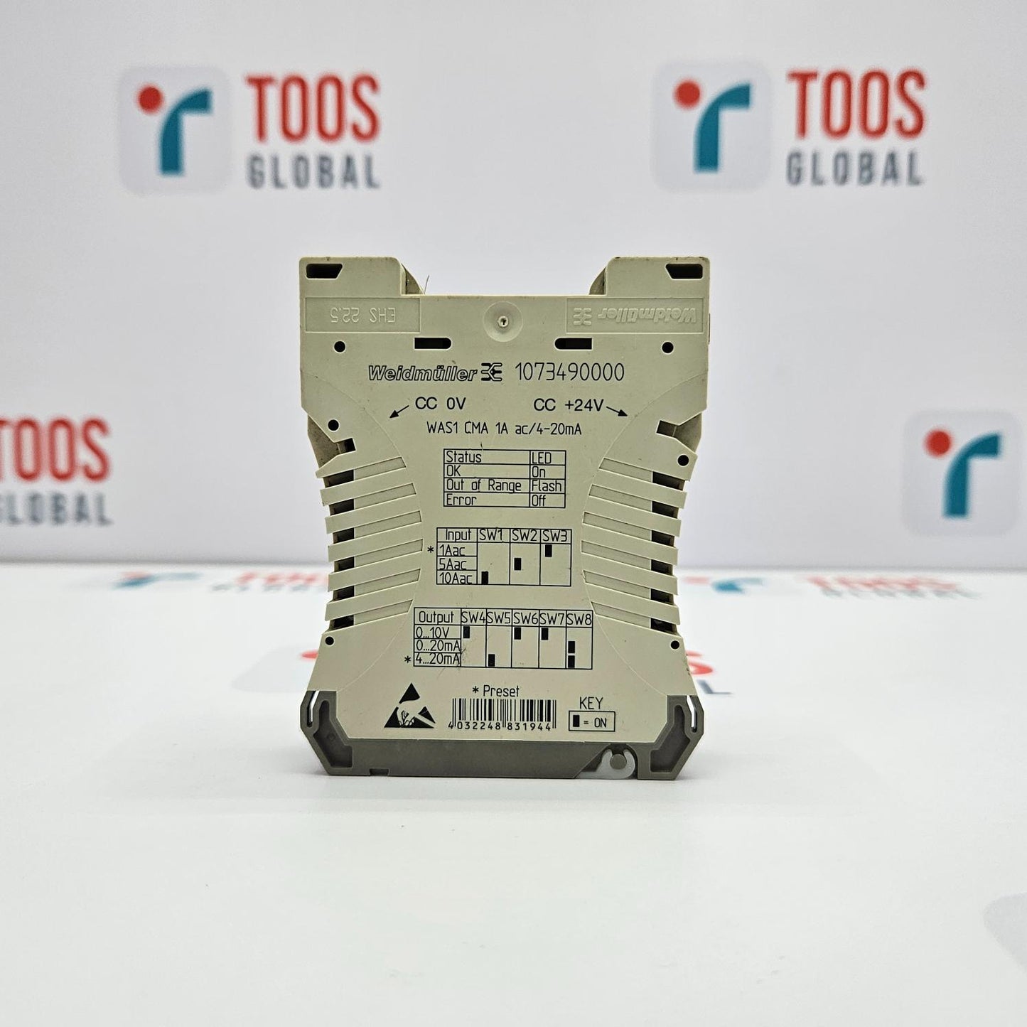 WEIDMULLER 1073490000 WAS1 CMA 1A CURRENT MONITORING RELAY