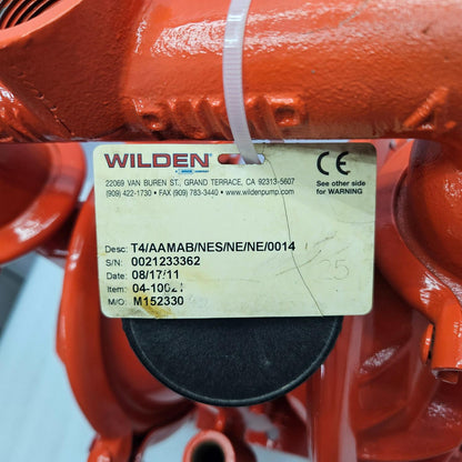WILDEN M4 Pump T4/AAMAB/NES/NE/NE/0014 Air Operated Diaphragm Pump Aluminum