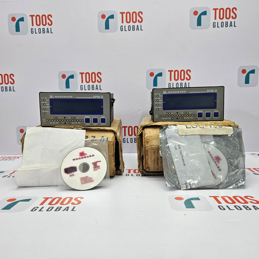 WOODWARD 8440-1667 REV B SPM-D1010B/XN with packaging and a CD on a TOOS GLOBAL branded background