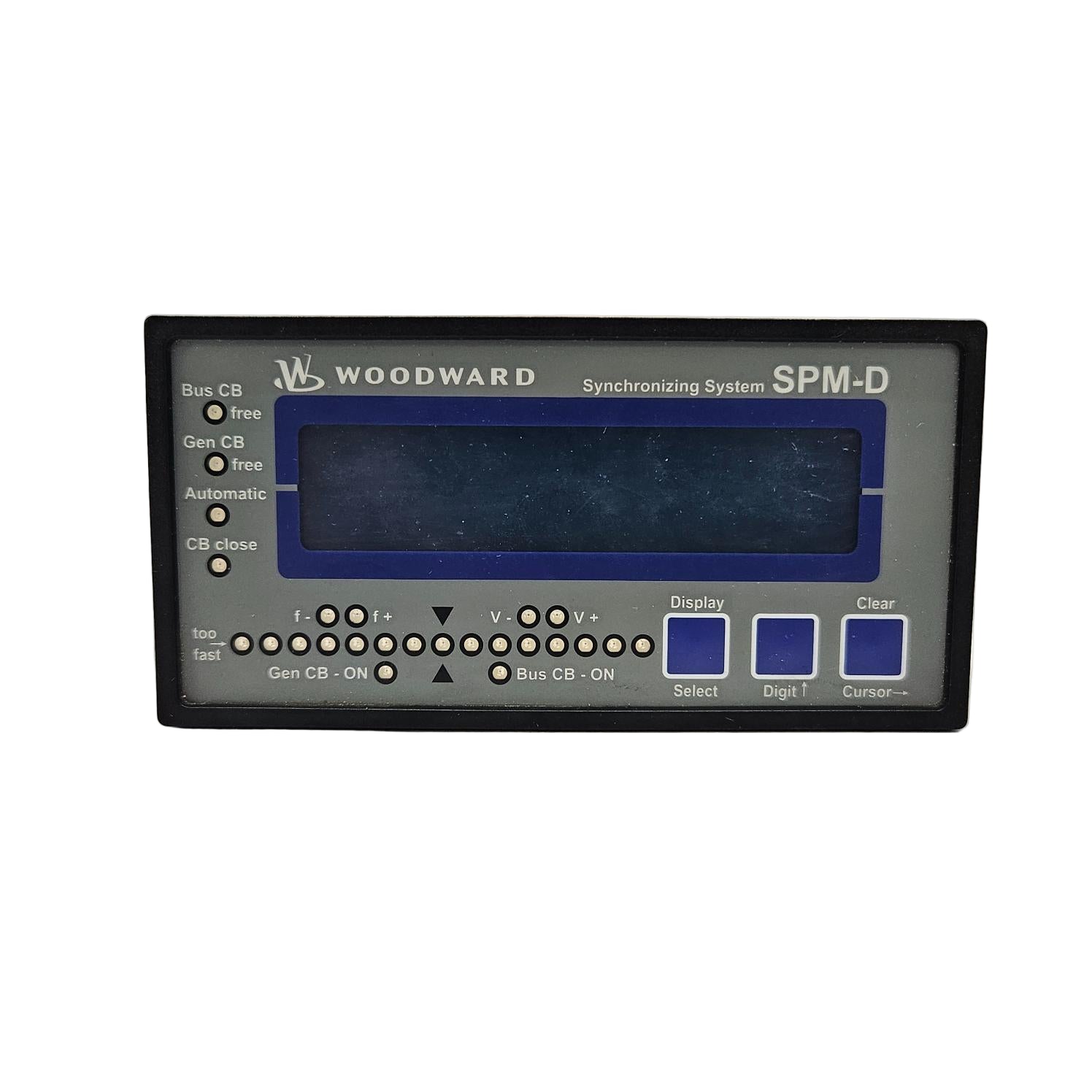 Woodward SPM-D synchronizing system on a white background with 'TOOS Global' branding.