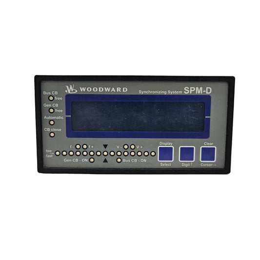 Woodward SPM-D synchronizing system on a white background with 'TOOS Global' branding.