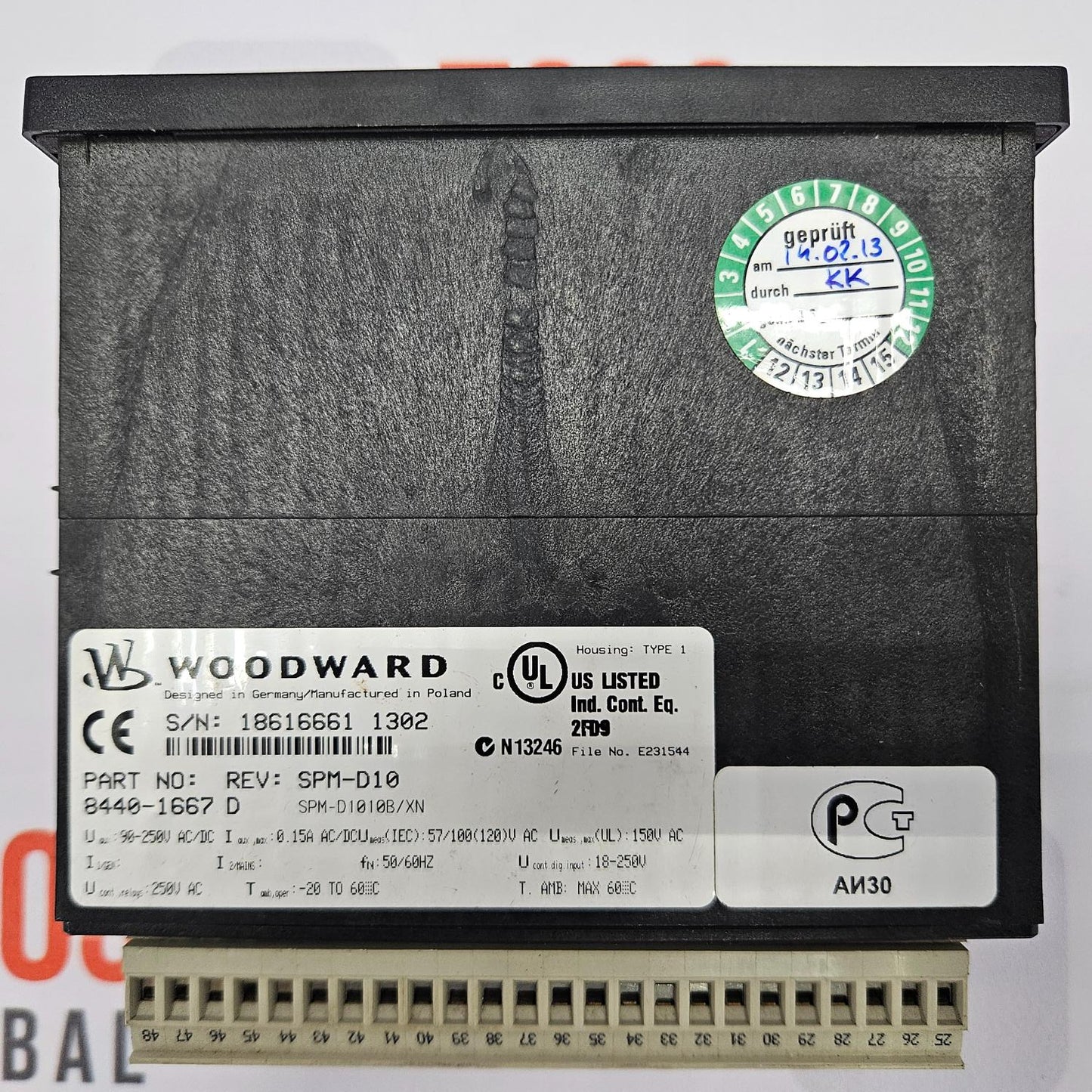 WOODWARD 8440-1667 REV D SPM-D1010B/XN SYNCRONIZING UNIT