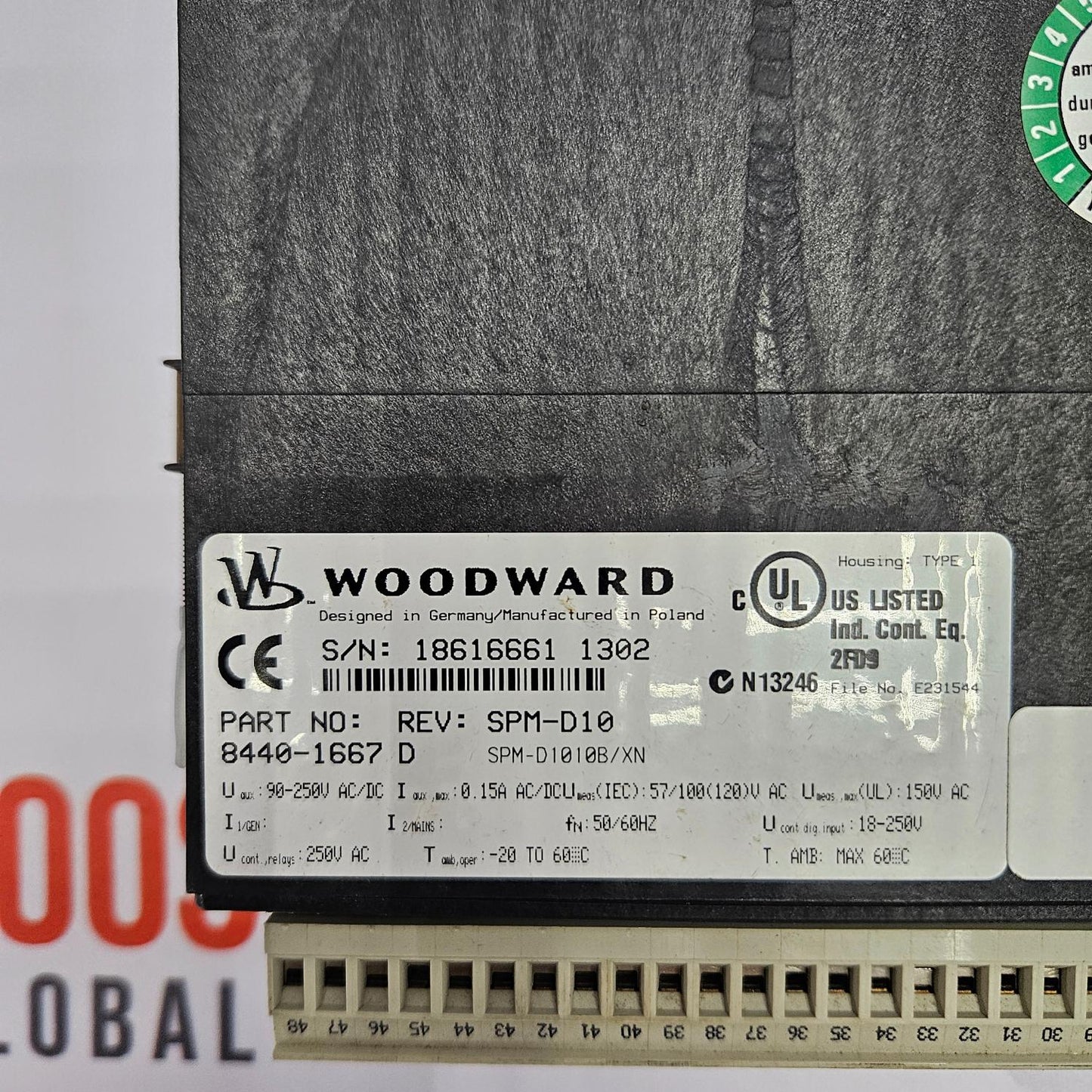 WOODWARD 8440-1667 REV D SPM-D1010B/XN SYNCRONIZING UNIT