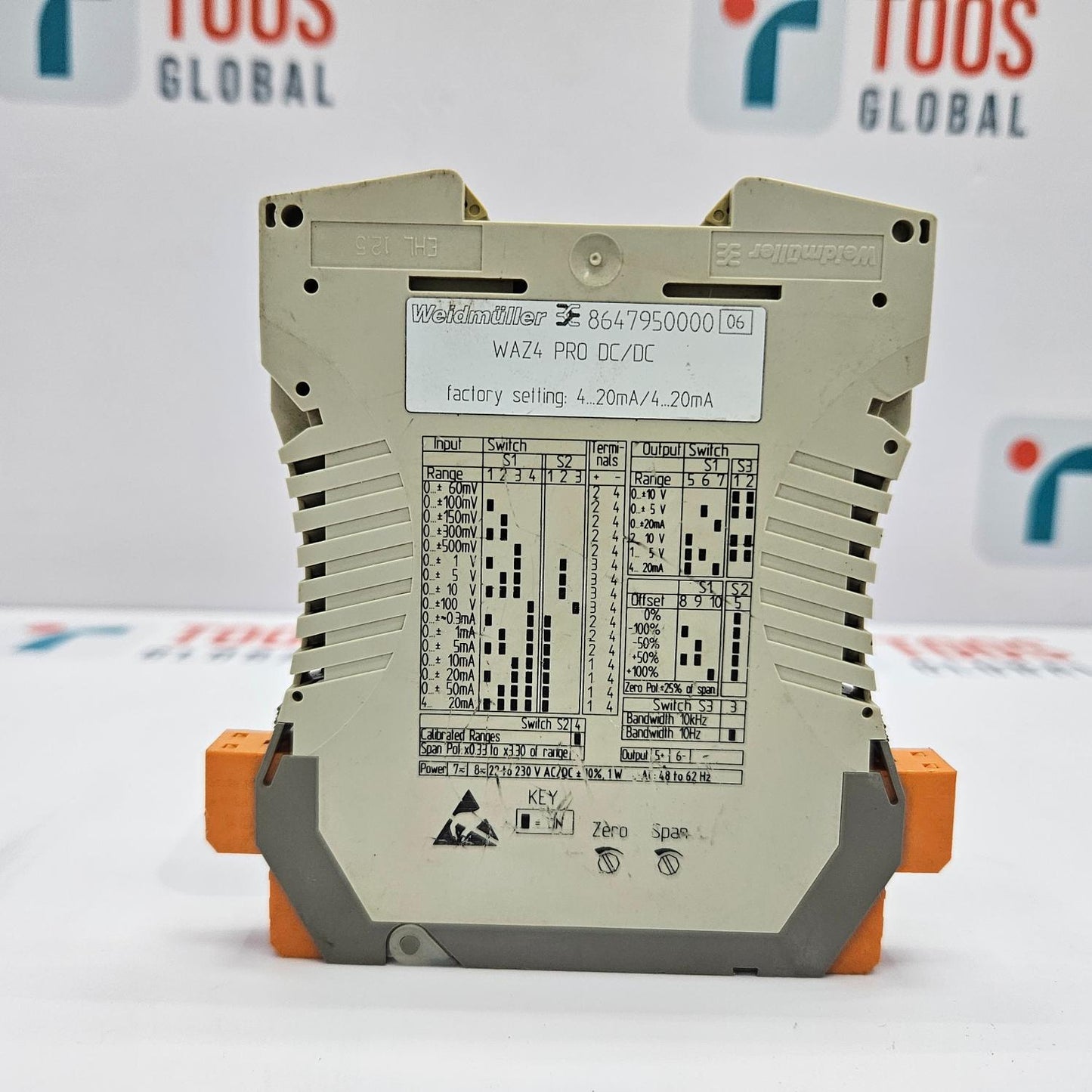 Weidmuller 8647950000 WAZ4 PRO DC/DC Signal Converter