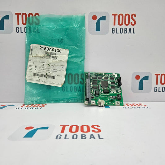 Electronic circuit board with packaging on a TOOS GLOBAL branded background