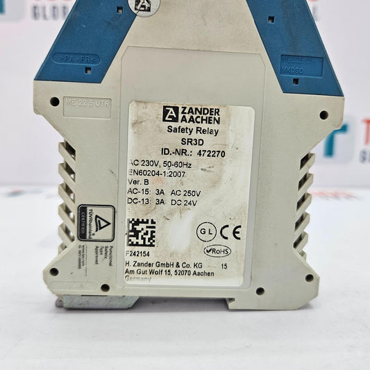 ZANDER AACHEN 472270 SR3D SAFETY RELAY